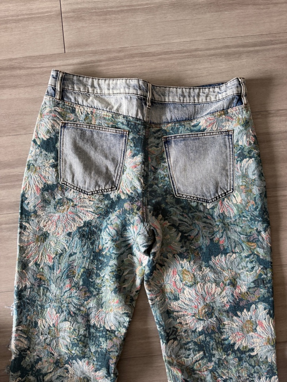 Textured Multi-Color Patchwork Jeans (36x32) - Picture 10 of 10